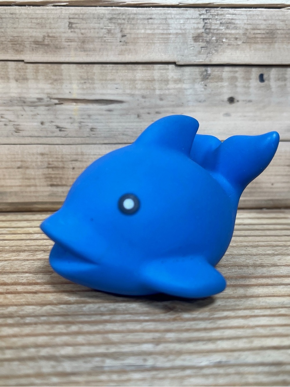 Blue Dolphin Fish Bath Tub Squirter Rubber Figure Baby Swimming Pool Water Toy